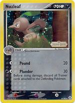 Nuzleaf - 41/92 - Uncommon - Reverse Holo